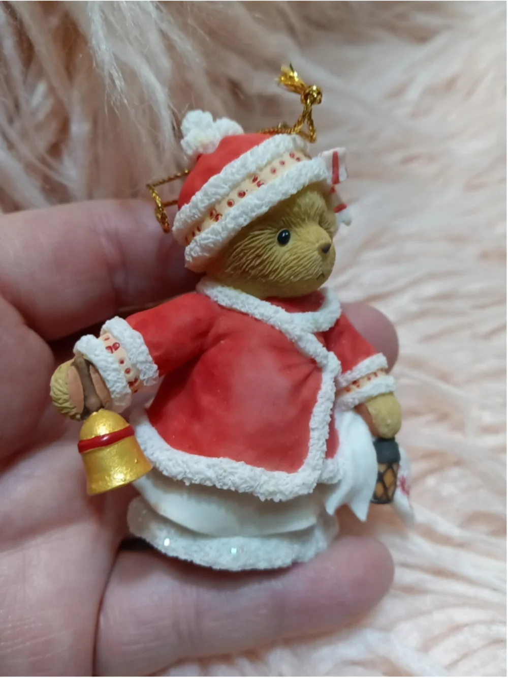 Cherished Teddies Abbey Press Exclusive Girl Bear Christmas Outfit w Bell 2008